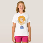Circus Lion springt durch einen Hoop T-Shirt (Vorne ganz)