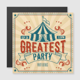 Circus Magneteinladung