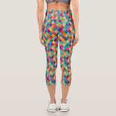 Circus Multicolor Rhombusse Capri Leggings (Rückseite)