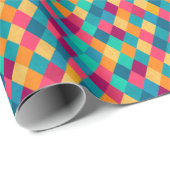 Circus Multicolor Rhombusse Geschenkpapier (Rolleneckpunkt)