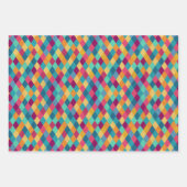 Circus Multicolor Rhombusse Geschenkpapier Set (Vorderseite 2)