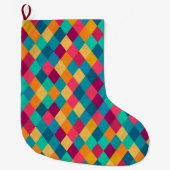 Circus Multicolor Rhombusse Großer Weihnachtsstrumpf (Vorderseite)