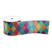 Circus Multicolor Rhombusse Satinband (Spule)