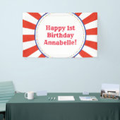 Circus Niedlich Colorful 1. Geburtstag Party Thema Banner (Messeveranstaltung)