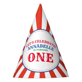 Circus Niedlich Colorful 1. Geburtstag Party Thema Partyhütchen