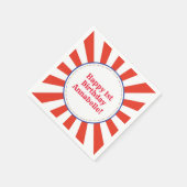 Circus Niedlich Kidds Geburtstagsparty Vintag Serviette (Ecke)