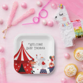 Circus oder Carnival Baby Dusche Pappteller (Party)