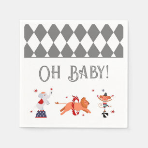 Circus oder Carnival Baby Dusche Serviette