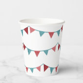 Circus Party Cups | Karneval-Party-Cups Pappbecher (Rückseite)