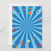 Circus Party Einladung für den 3. Geburtstag (Rückseite)