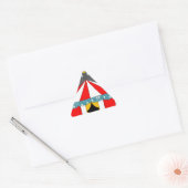 Circus Party Geschenke Dreieckiger Aufkleber (Umschlag)