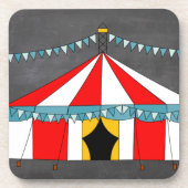 Circus Party Geschenke Getränkeuntersetzer (Vorderseite)