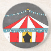 Circus Party Geschenke Sandstein Untersetzer (Vorne)