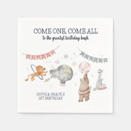 Circus Party Karneval Thema 1. Geburtstag Serviette