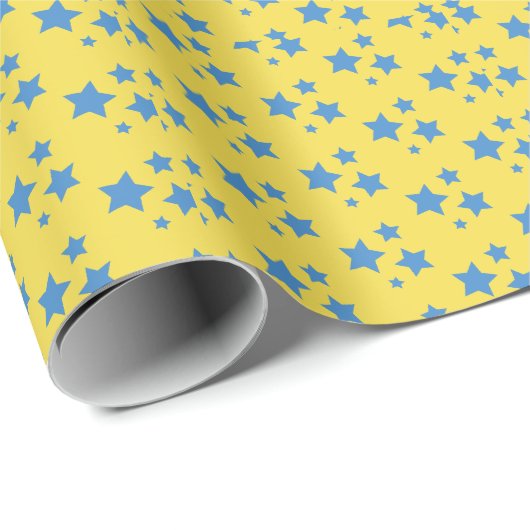 Circus Party Stars Modernes Design Wrapping Paper Geschenkpapier (Rolleneckpunkt)