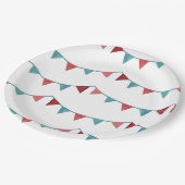 Circus Party Teller | Karnevalspapier - Teller (Schrägansicht)