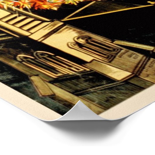 Circus Performance Vintage Poster (Ecke)