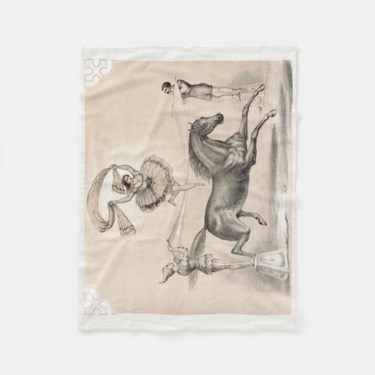 Circus Performer springen über eine große Schleife Fleecedecke (Vorderseite)