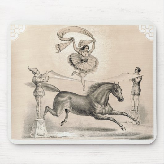 Circus Performer springen über eine große Schleife Mousepad (Vorne)