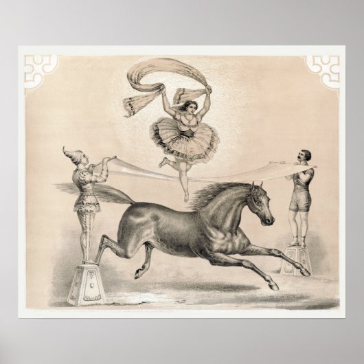 Circus Performer springen über eine große Schleife Poster (Vorne)