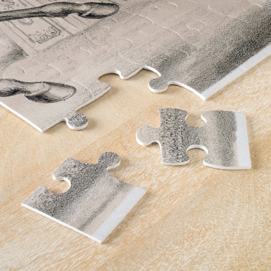 Circus Performer springen über eine große Schleife Puzzle (Seite)