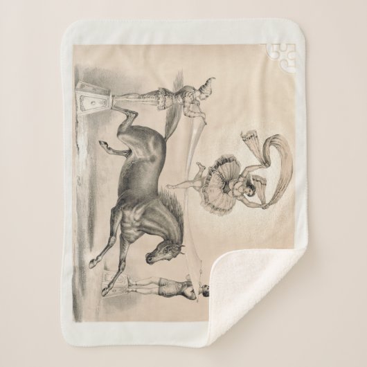 Circus Performer springen über eine große Schleife Sherpadecke (Vorderseite)