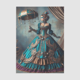 Circus Performer Steampunk Vintage Viktorianische  Seidenpapier