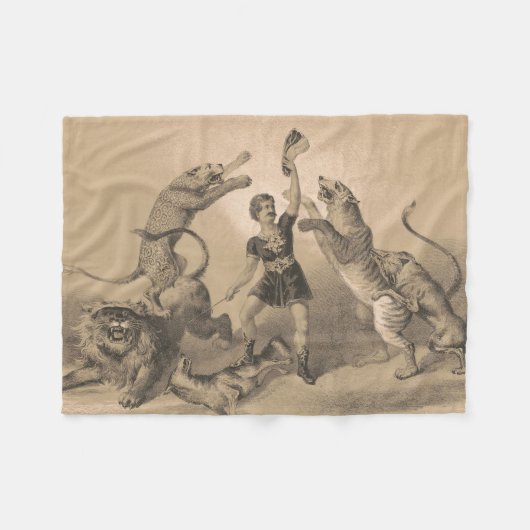 Circus Performer Stehend unter vicious Animals Fleecedecke (Vorderseite (Horizontal))
