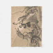 Circus Performer Stehend unter vicious Animals Fleecedecke (Vorderseite)