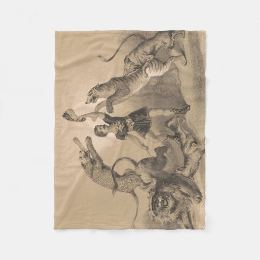 Circus Performer Stehend unter vicious Animals Fleecedecke (Vorderseite)