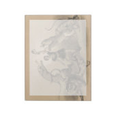 Circus Performer Stehend unter vicious Animals Notizblock (Rotiert)