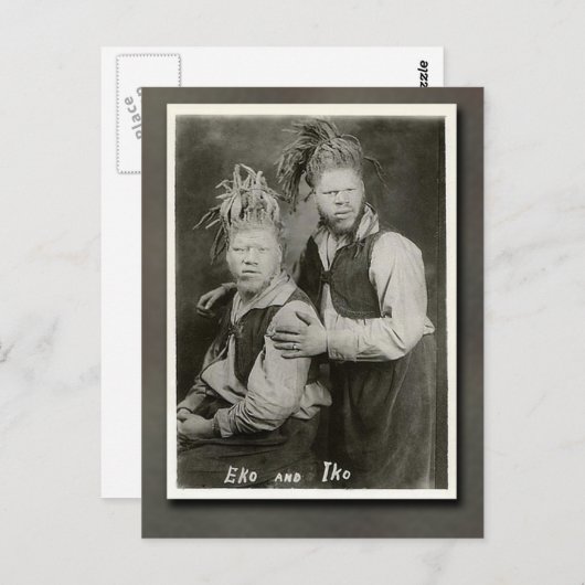 Circus Performers: Eko und Iko "Männer aus Mars" Postkarte (Vorne/Hinten)