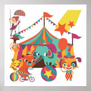 Circus Performers Poster