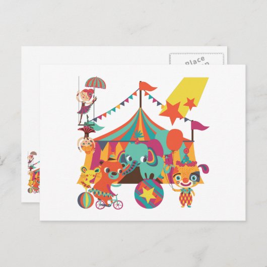Circus Performers Postkarte (Vorne/Hinten)