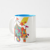 Circus Performers Zweifarbige Tasse (Vorderseite Links)