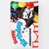 Circus Polar Bear Kindergeburtstag Banner (Vertikal)