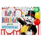 Circus Polar Bear Kindergeburtstag Große Geschenktüte (Vorderseite)