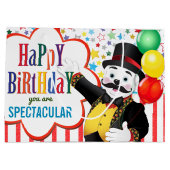 Circus Polar Bear Kindergeburtstag Große Geschenktüte (Rückseite)