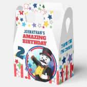 Circus Polar Bear Ringmaster Favor Boxes Geschenkschachtel (Geöffnet)