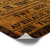 Circus Poster aus Tirahvaalta 12" x 24" (Ecke)