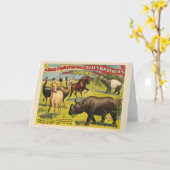 Circus Poster für Adam Forepaugh & Sells Brothers Karte (Gelbe Blume)