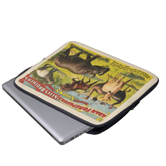 Circus Poster für Adam Forepaugh & Sells Brothers Laptopschutzhülle (Vorne Knopf)