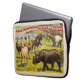Circus Poster für Adam Forepaugh & Sells Brothers Laptopschutzhülle (Vorderseite Links)