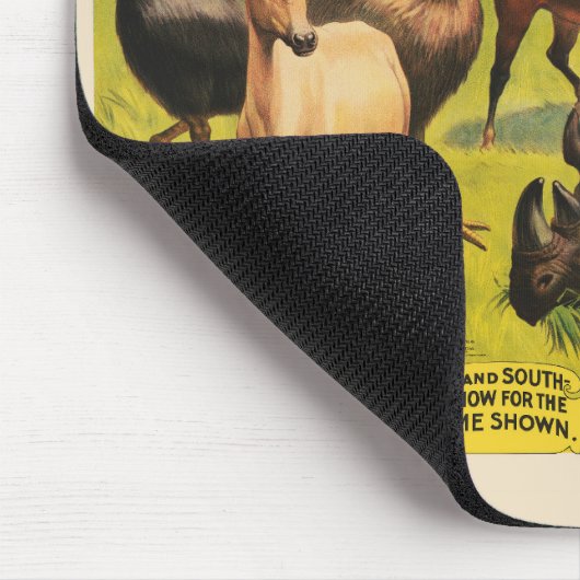 Circus Poster für Adam Forepaugh & Sells Brothers Mousepad (Ecke)