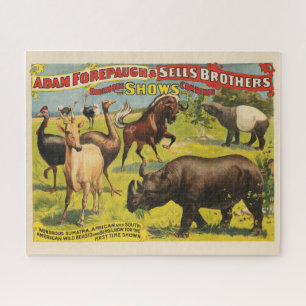 Circus Poster für Adam Forepaugh & Sells Brothers Puzzle