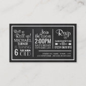 Circus Poster, Kinderparty Ticket Begleitkarte (Rückseite)