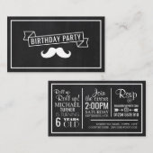 Circus Poster, Kinderparty Ticket Begleitkarte (Vorne/Hinten)