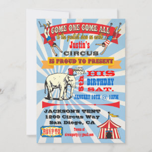 Circus Poster Party Einladung