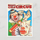 Circus Poster Postkarte (Vorderseite)