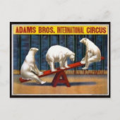 Circus Poster Postkarte (Vorderseite)